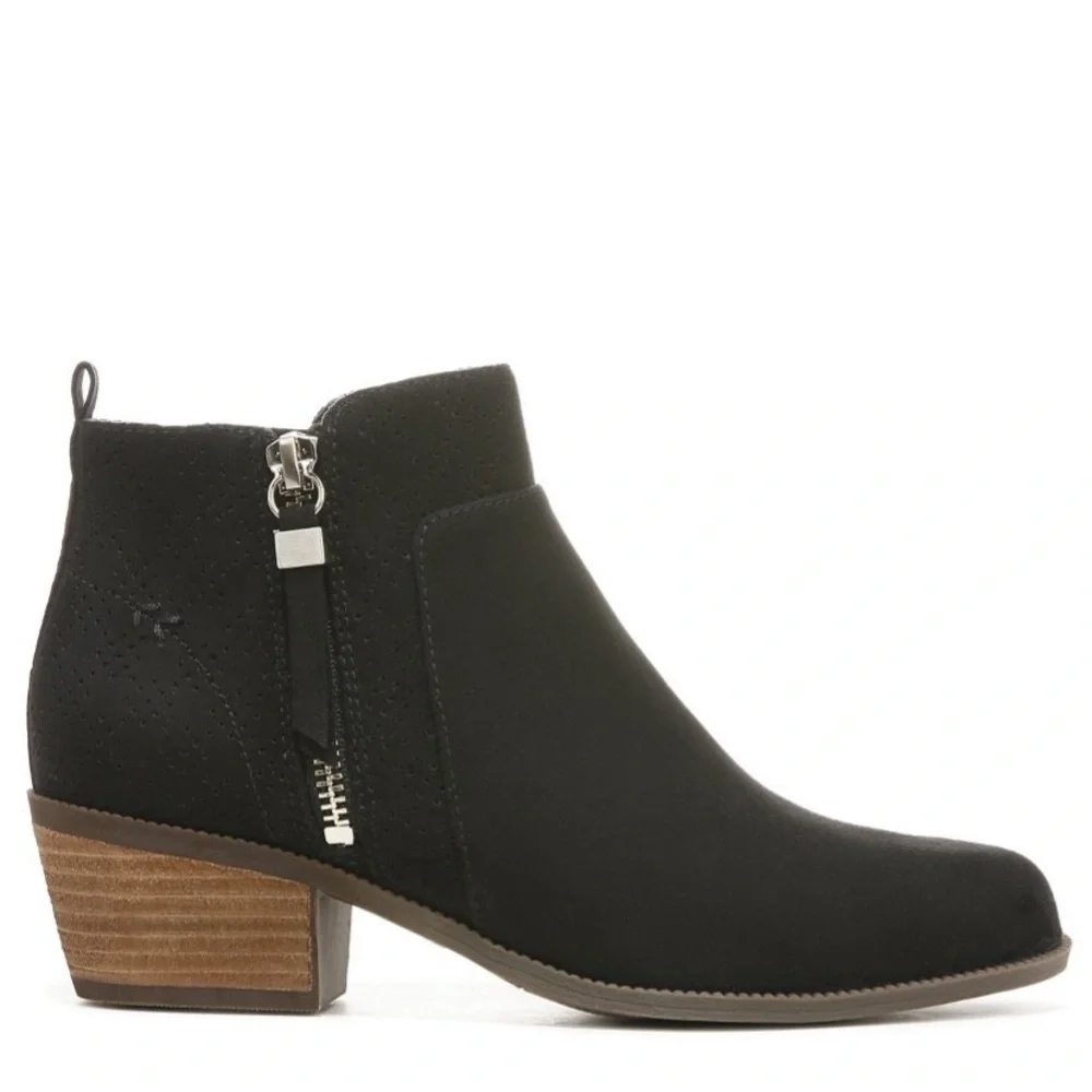 Dr. Scholl's Womens Brianna Ankle Bootie Black 7.5 M new